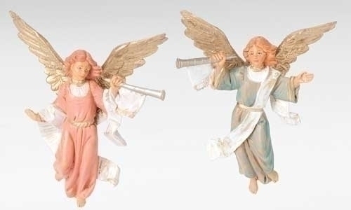 Fontanini 5" Scale Nativity Trumpeting Angels