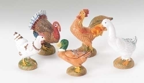 Fontanini 5" Scale Nativity Bethlehem Birds 5 Pieces