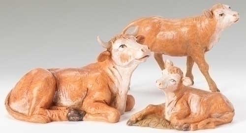 Fontanini 5" Scale Nativity Ox Family 3 Pieces