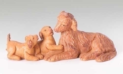 Fontanini 5" Scale Nativity Dog Family