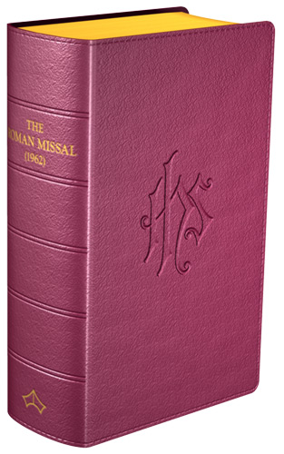 Daily Missal 1962 Regular Print Leather Burgundy