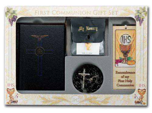 First Communion Gift Set Blessed Trinity Edition Black