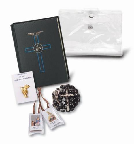 First Communion Gift Set Blessed Trinity Black