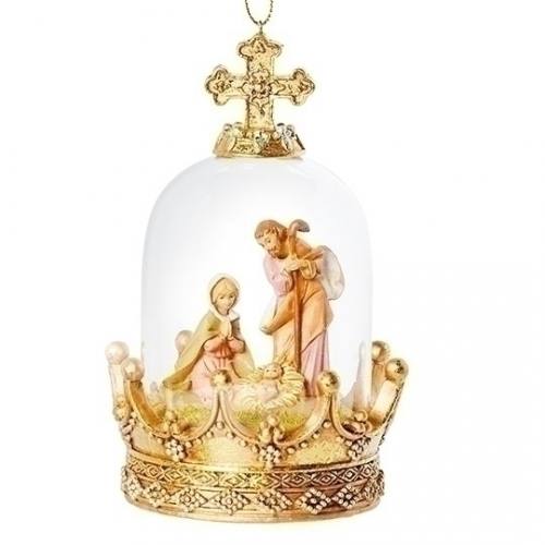 Fontanini Ornament Holy Family Crown 2025