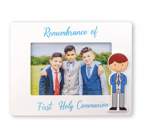 Frame First Communion Boy Wood