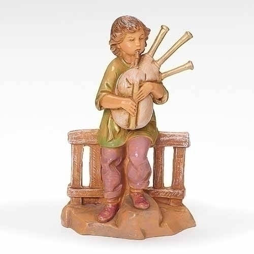 Fontanini 5" Scale Nativity Jonas The Bagpiper