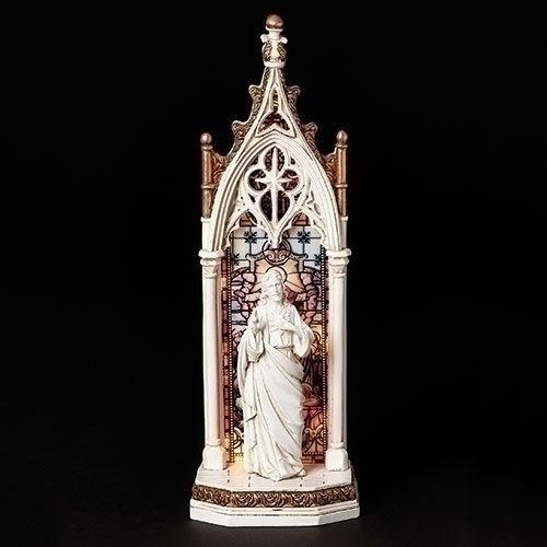 Statue 11" Sacred Heart Window LED