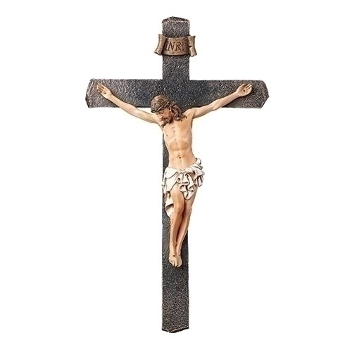 Crucifix Wall 13" Black