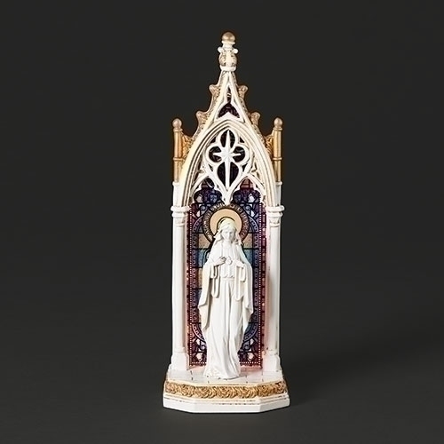 Statue 11" Immaculate Heart Window LED