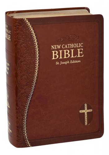 New Catholic Bible St. Joseph Regular Print Dura-Lux Brown