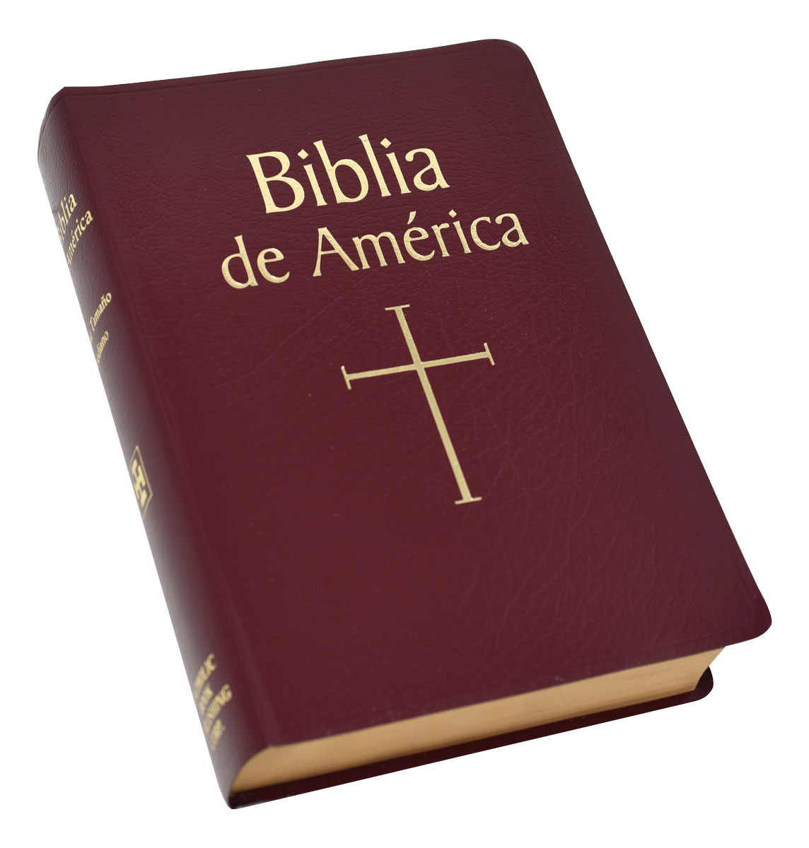 Biblia de America San Jose Mediano Imitacion Cuero Borgona