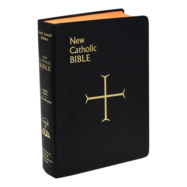 St. Joseph New Catholic Bible Large Print Black Im Leather