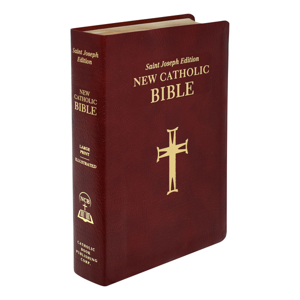 St. Joseph New Catholic Bible Large Print Burgundy Leather