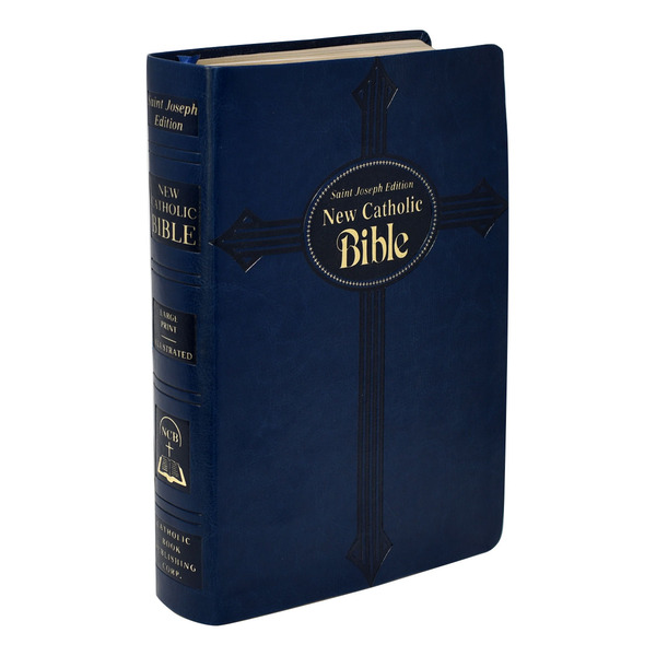 St. Joseph New Catholic Bible Gift Edition Large Print Blue