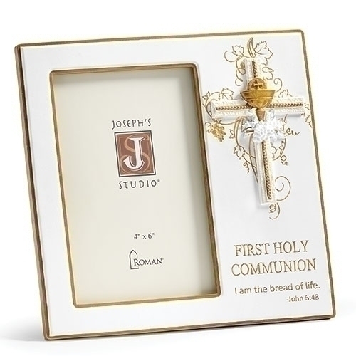 First Communion Frame 7.5" Cross Chalice