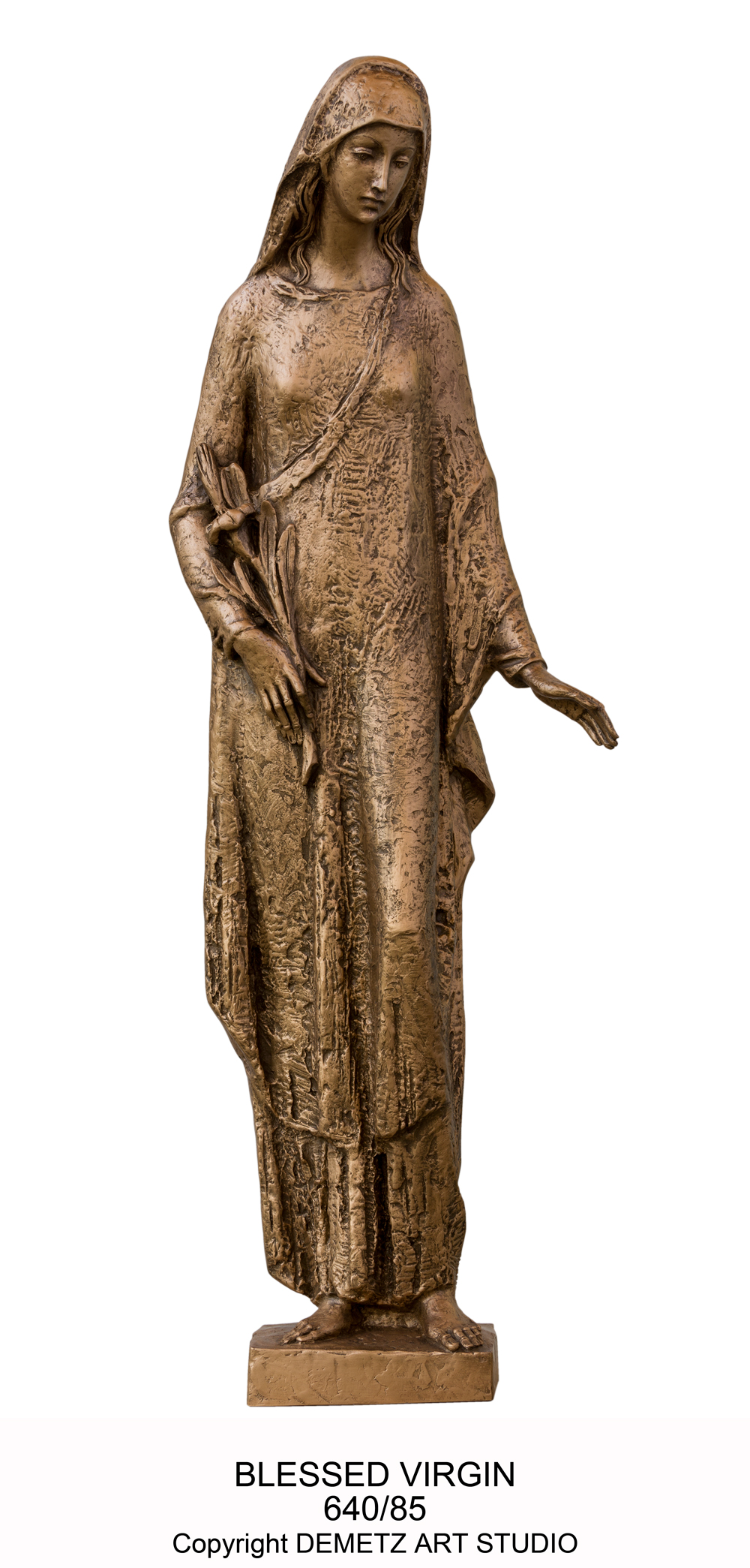 Statue Blessed Virgin 36" Fiberglass
