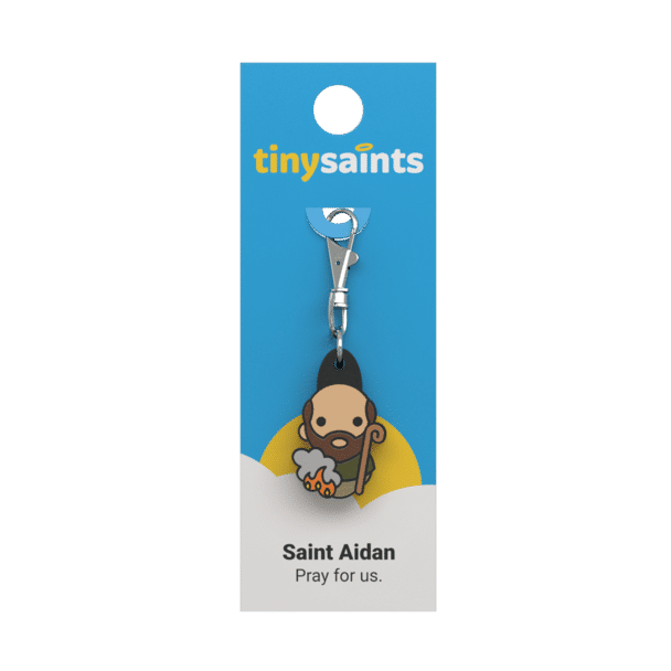 Tiny Saints Charm St. Aidan