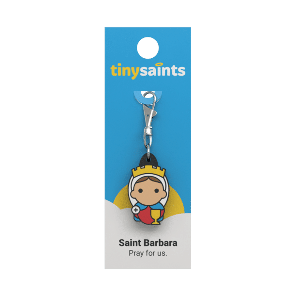 Tiny Saints Charm St. Barbara