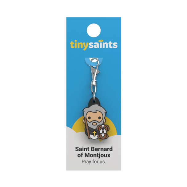 Tiny Saints Charm St. Bernard Of Montjoux