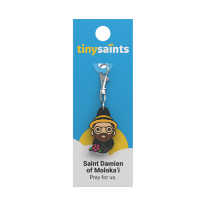 Tiny Saints Charm St. Damien Of Molokai