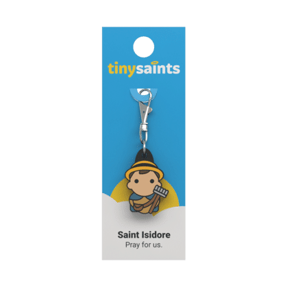 Tiny Saints Charm St. Isidore