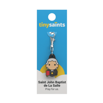 Tiny Saints Charm St. John Baptist de La Salle