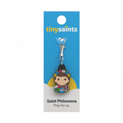 Tiny Saints Charm St. Philomena