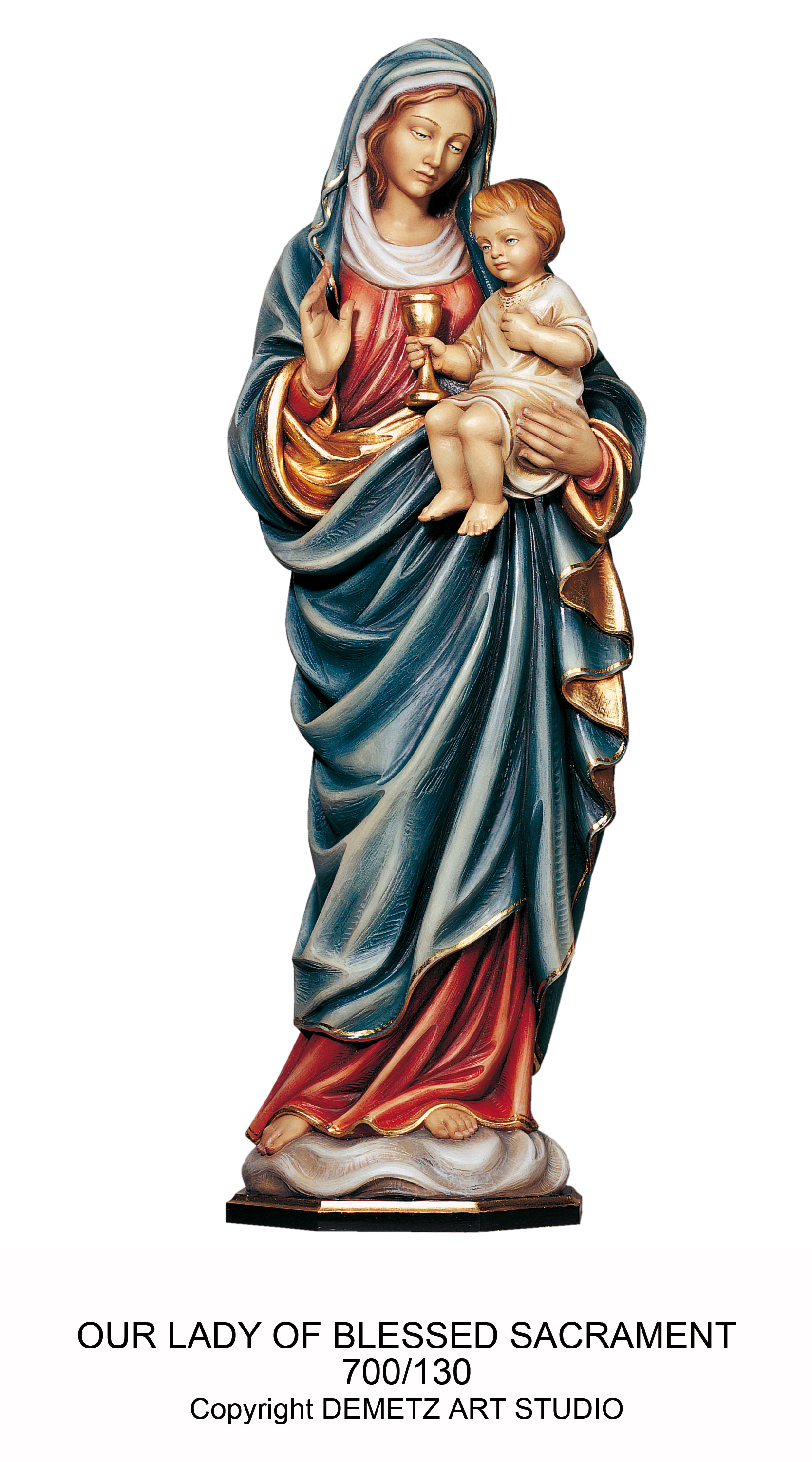 Statue Our Lady Of Blessed Sacrament 24" Fiberglass