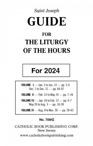 2024 Liturgy of the Hours Guide - Large Print
