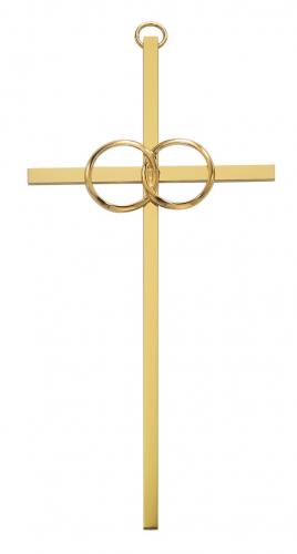 Cross Wall Wedding Rings Cana 8 inch Brass