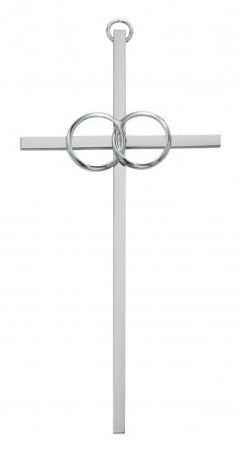 Cross Wall Wedding Rings Cana 10 inch Silver