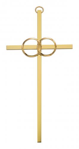 Cross Wall Wedding Rings Cana 10 inch Brass