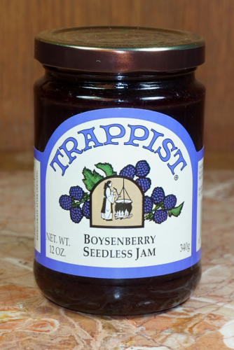 Trappist Preserves Boysenberry Seedless Jam 12 oz. Jar