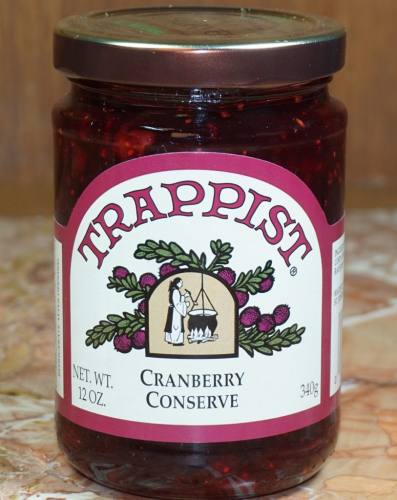 Trappist Preserves Cranberry Conserve 12 oz. Jar