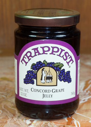 Trappist Preserves Concord Grape Jelly 12 oz. Jar