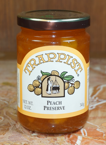 Trappist Preserves Peach Preserve 12 oz. Jar