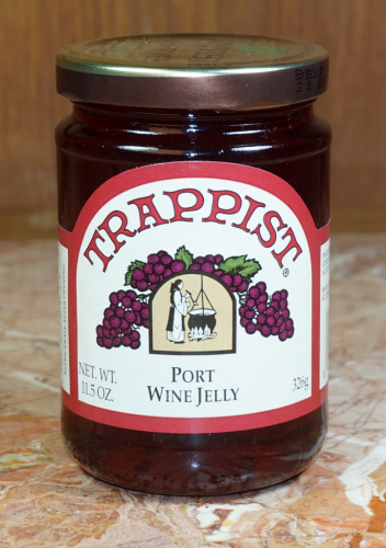 Trappist Preserves Port Wine Jelly 12 oz. Jar