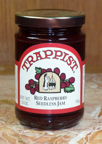 Trappist Preserves Red Raspberry Seedless Jam 12 oz. Jar