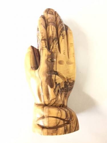 Statue Praying Hands 6 Inch Olive Wood