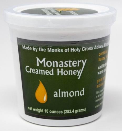 Holy Cross Abbey Creamed Honey Almond Flavor 10 oz.