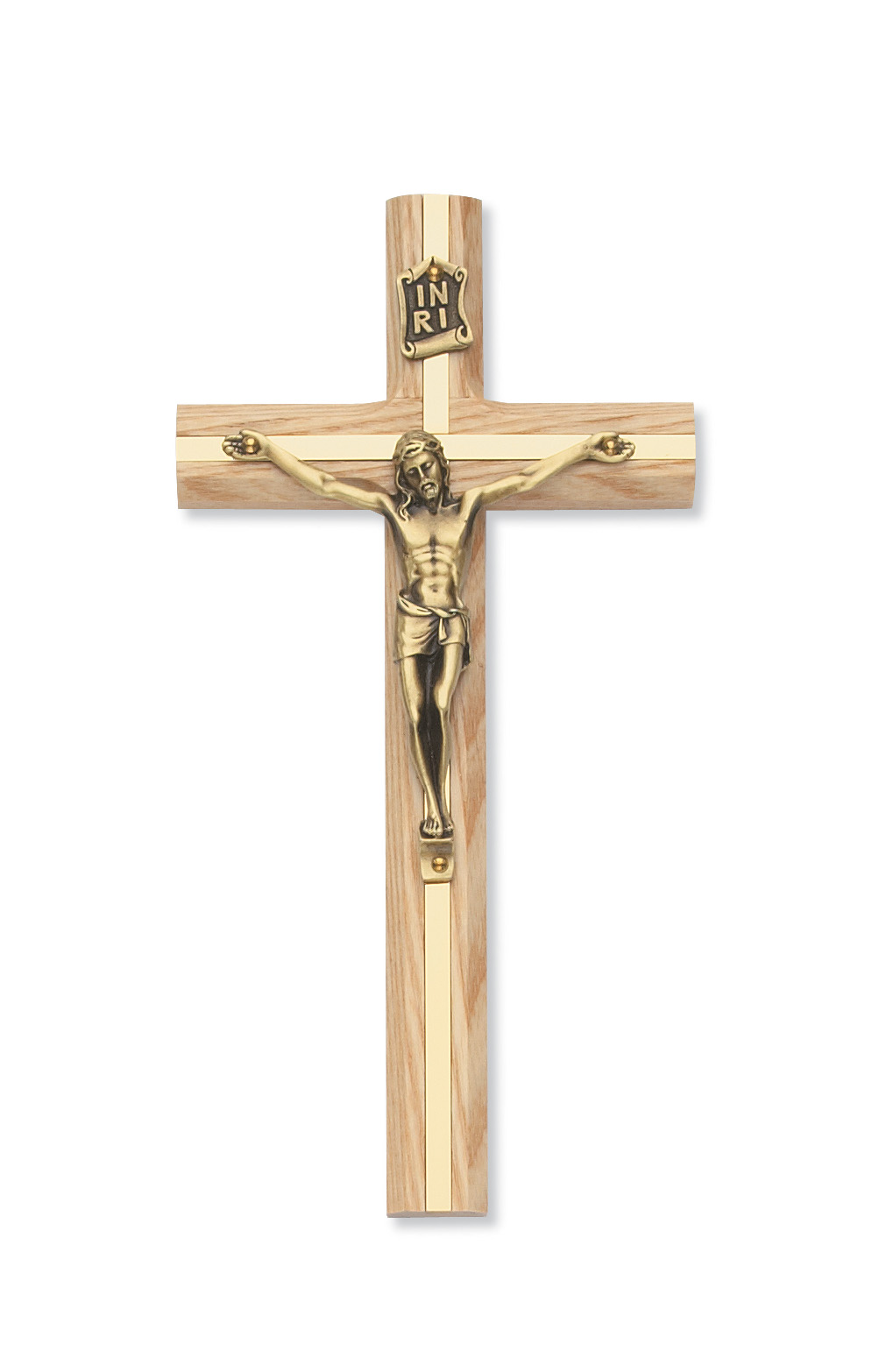 8 in. Oak Crucifix