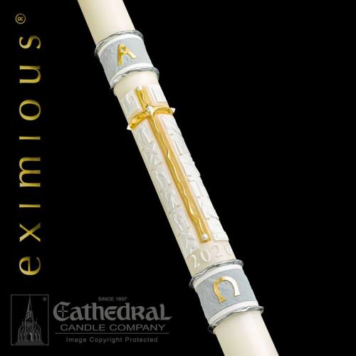 Paschal Candle Way of the Cross Size 8: 2-3/8" x 52"