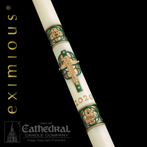 Paschal Candle Christus Rex Size 25: 4" x 60"