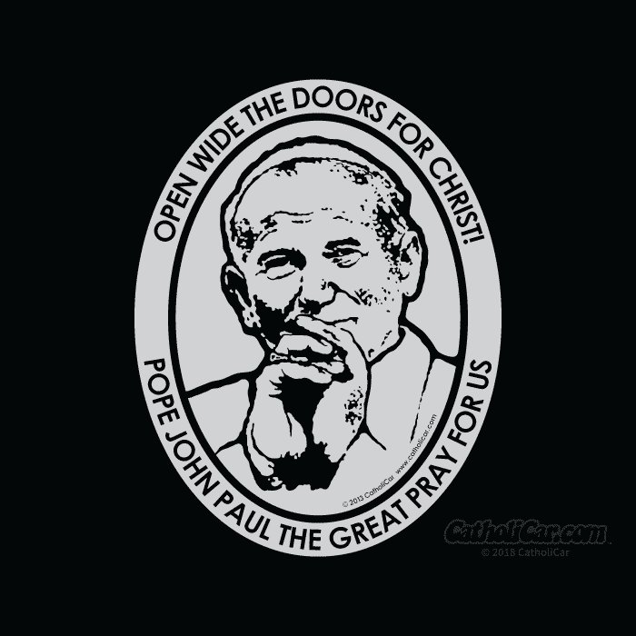 Auto Decal Pope John Paul II