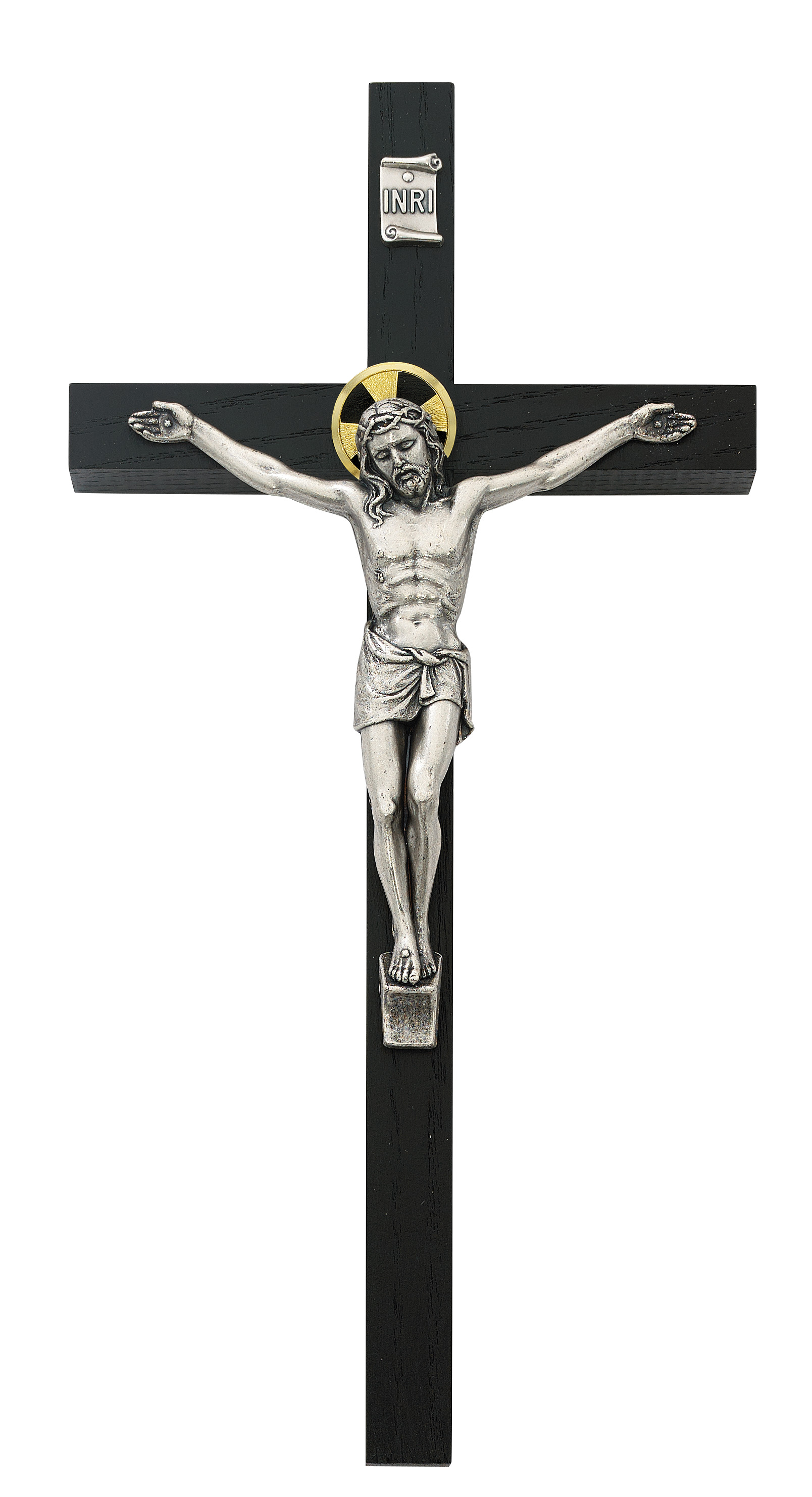 8 in. Black Crucifix