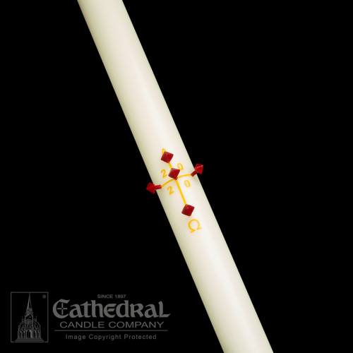 Paschal Candle Plain/Blank Size 10: 2-1/2" x 60"