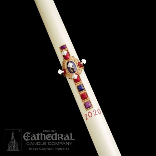 Paschal Candle Christ Victorious Size 2: 1-1/2" x 34"