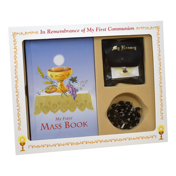 First Mass Book My First Eucharist Boxed Set Blue / Black