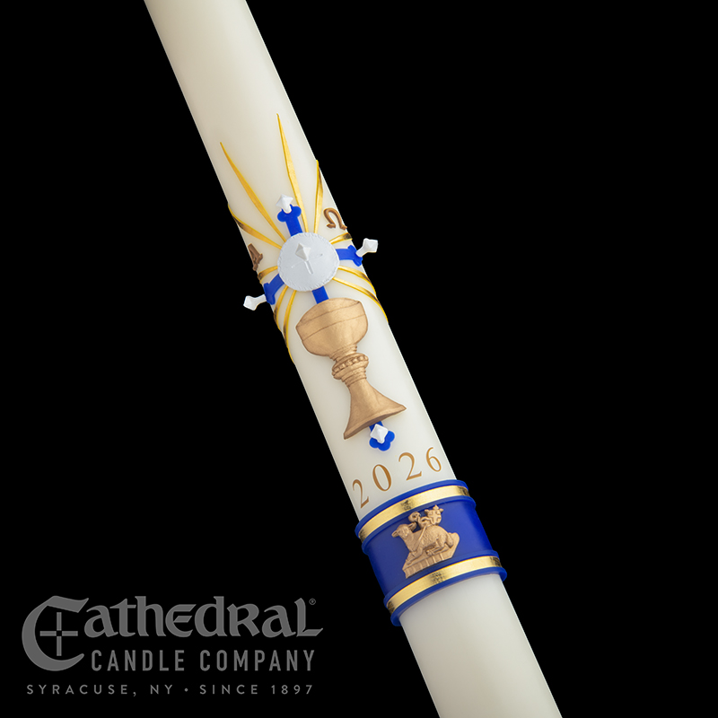 Paschal Candle The Holy Eucharist Size 6sp: 2-1/2" x 36"