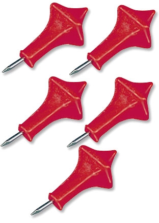 Paschal Candle Wax Incense Nails Red Set of 5